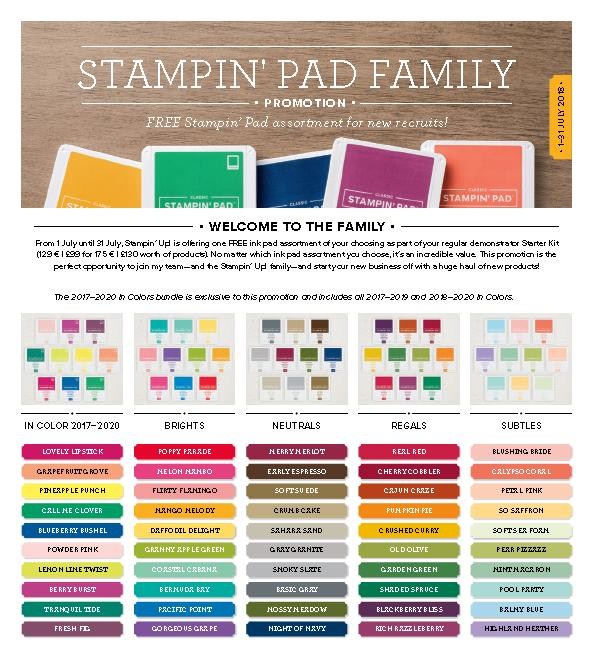 Stampin' Pad Family - July 18 joining offer